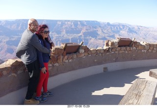 Grand Canyon trip - Watchtower - Ramon and Elba