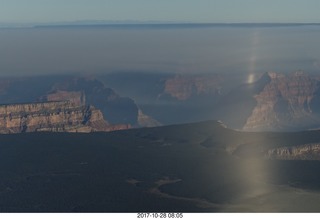 1881 9uu. aerial - Grand Canyon with fires on the north rim