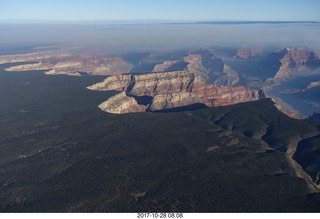 1882 9uu. aerial - Grand Canyon with fires on the north rim