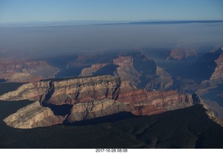 1883 9uu. aerial - Grand Canyon with fires on the north rim