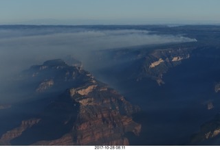 1888 9uu. aerial - Grand Canyon with fires on the north rim