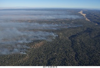 1894 9uu. aerial - Grand Canyon with fires on the north rim