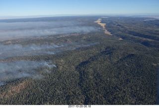 1895 9uu. aerial - Grand Canyon with fires on the north rim