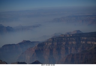 1902 9uv. aerial - cloudy hazy Grand Canyon