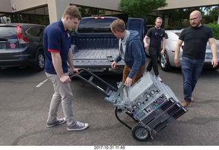 Clear Demand data center equipment being moved