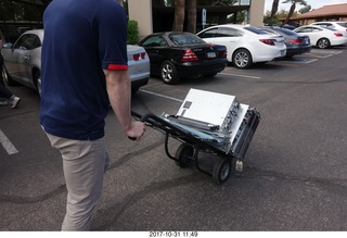 Clear Demand data center equipment being moved