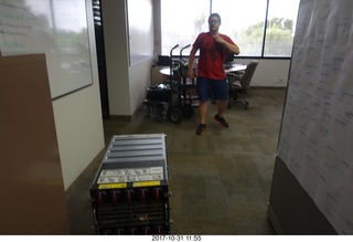 Clear Demand data center equipment being moved