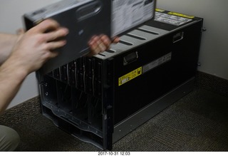 Clear Demand data center equipment being moved