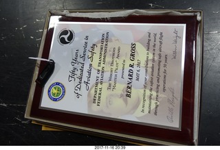 Bernard Gross award for flying