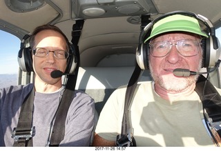 David Marcus flying N8377W with Deborah and Adam