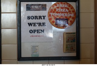 Yo Pauly's Pizza sign