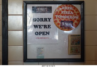 Yo Pauly's Pizza sign