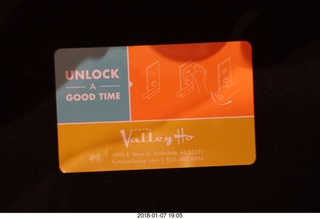 RAF thank-you card with Happy Canyon airstrip