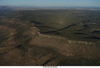 aerial - flying to Grand Canyon