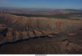 aerial - flying to Grand Canyon