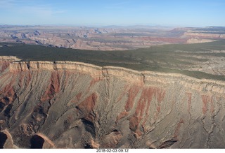 aerial - flying to Grand Canyon