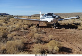 166 9y3. Grand Gulch airstrip + N8377W