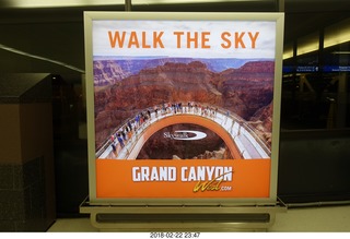 Skywalk at Grand Canyon West advertisement sign