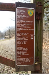 Princeton canal run sign