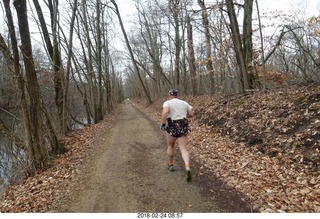 3148 9yq. Princeton canal run - Adam running