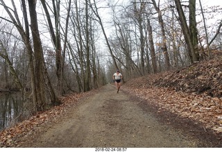 3151 9yq. Princeton canal run - Adam running