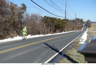 3155 9zh. Cherry Valley Road and Province Line Road - Bedens Brook run - Adam running