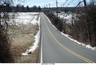 Cherry Valley Road and Province Line Road - Bedens Brook run - Adam running