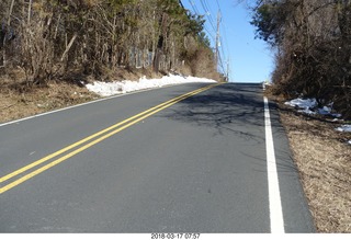 Cherry Valley Road and Province Line Road - Bedens Brook run  - Adam running