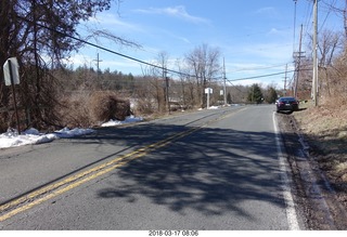 Cherry Valley Road and Province Line Road - Bedens Brook run  - snowy field