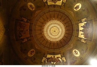 Academy of Music - Swan Lake ballet - ceiling - chandelier