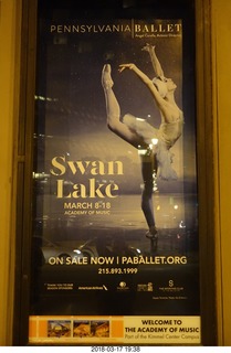 Academy of Music - Swan Lake ballet - ceiling - chandelier