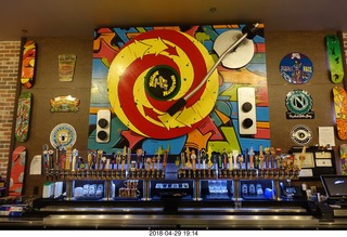 Mellow Mushroom pizza - turntable wall ornament