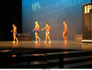 Mesa - International Physique League (IPL) show - prejudging . Rebecca Unruh (52) . Dawn Davis (46) . Tabetha Hernandez (67) . Suny Miller (75) .