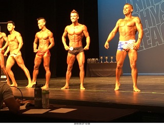 Mesa - International Physique League (IPL) show - prejudging . Zyrian (Zee) Apurillo (41) . Zack Smith (56) .