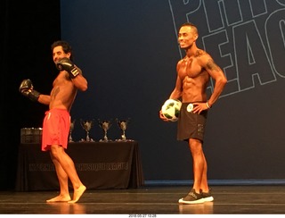 Mesa - International Physique League (IPL) show - prejudging . Zyrian (Zee) Apurillo (41) . Zack Smith (56) .