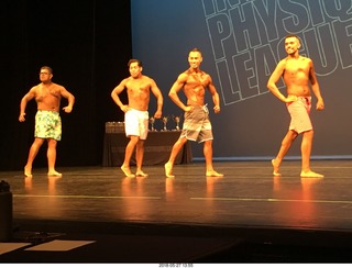 Mesa - International Physique League (IPL) show - prejudging . Maggie Franuik (25) . Nicolle Kaufmann (28) .