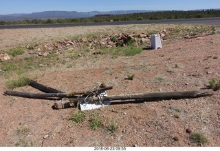 what's left of the Weather Rock at Payson Airport (PAN)