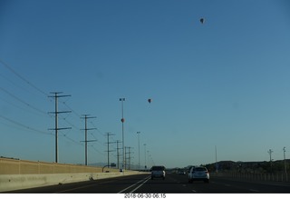 2 a02. drive from scottsdale to gateway canyon - balloons north of Phoenix