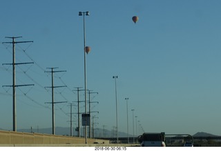 3 a02. drive from scottsdale to gateway canyon - balloons north of Phoenix