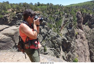 Black Canyon of the Gunnison National Park hike- Shaun and Karen