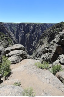 68 a03. Karen's picture - Black Canyon of the Gunnison