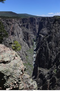 80 a03. Karen's picture - Black Canyon of the Gunnison