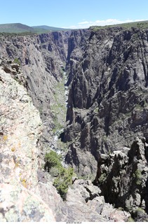 82 a03. Karen's picture - Black Canyon of the Gunnison