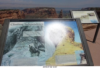 122 a03. Colorado National Monument sign