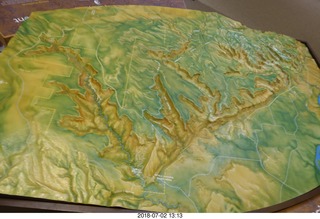 Colorado National Monument - relief map