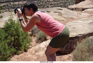 135 a03. Colorado National Monument - squirrel + Karen