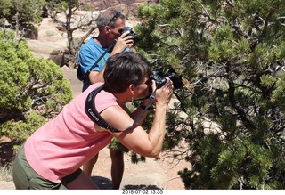 144 a03. Colorado National Monument + Shaun and Karen taking a picture of a squirril