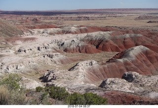 26 a03. Petrified Forest National Park - Painted Desert vista view