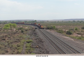 Petrified Forest National Park - railroad tracks + train