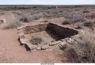 Petrified Forest National Park - old adobe dwellings